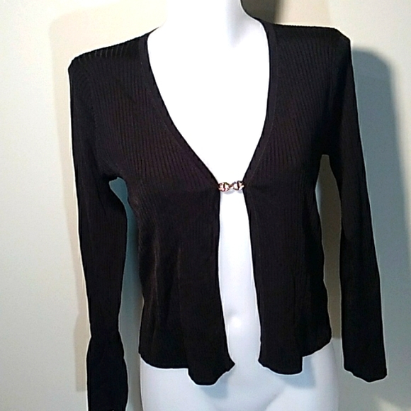 NWOT JUNO SWEATER BY L'AGENCE BLACK RIBBED KNIT - Picture 3 of 13